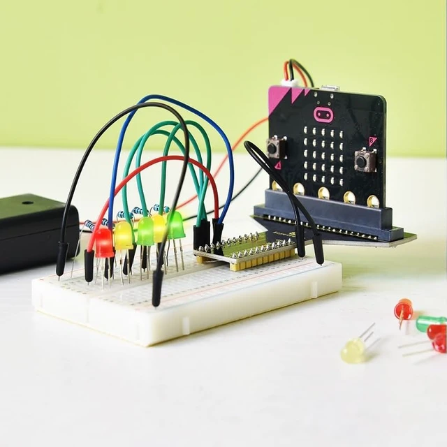 Alt view image 4 of 7 - KEYESTUDIO Microbit Basic Starter Kit for BBC Micro:bit V2 Accessories STEM Kit Coding for Beginners (Micro:bit V2.21 Included)