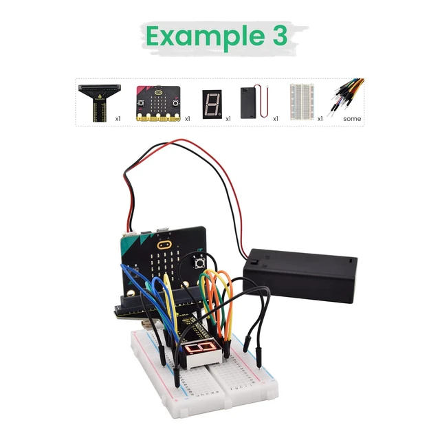 Alt view image 6 of 7 - KEYESTUDIO Microbit Basic Starter Kit for BBC Micro:bit V2 Accessories STEM Kit Coding for Beginners (Micro:bit V2.21 Included)