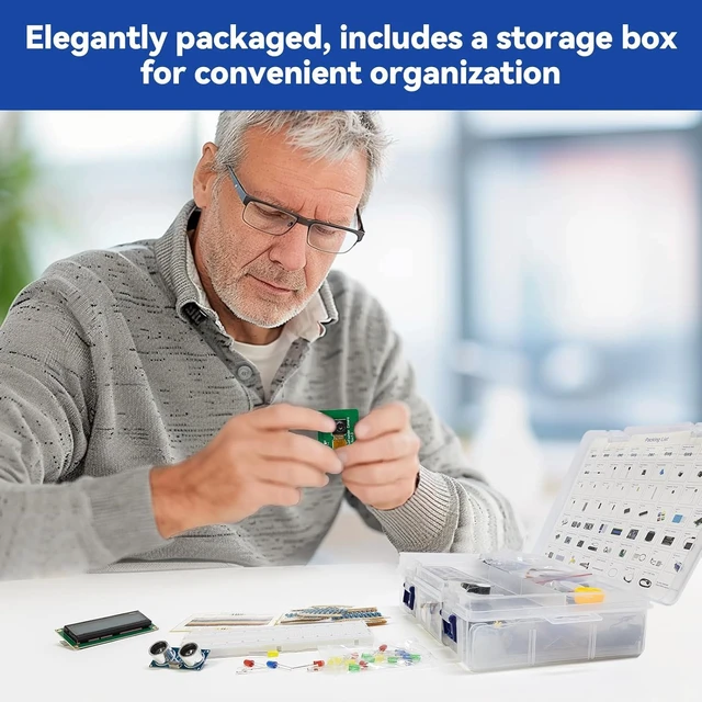 Alt view image 7 of 7 - SunFounder Raphael Ultimate Starter Kit for Raspberry Pi 5 4 B 3B B+ 400, Zero 2 W, RoHS Compliant, Python, C Java, Online Tutorials & Video Courses for Beginners (Raspberry PI NOT Included)