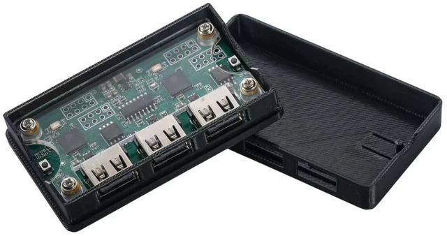Main image of MAKCU MAKCM V3 - ESP32 Dev Board with DMA MAKCU Mouse Sim. Pre - flashed Full - Pass v3 firmware. Printed Circuit Board (PCB) Comes with Button - Enabled Shell and 2 Double - Ended USB Cables.