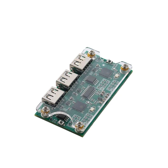 Alt view image 3 of 6 - MAKCU MAKCM V3 - ESP32 Dev Board with DMA MAKCU Mouse Sim. Pre - flashed Full - Pass v3 firmware. Printed Circuit Board (PCB) Comes with Button - Enabled Shell and 2 Double - Ended USB Cables.