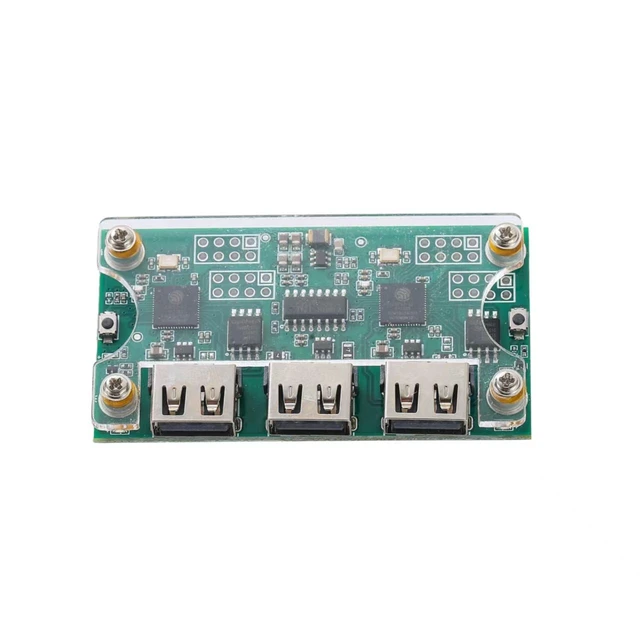 Alt view image 5 of 6 - MAKCU MAKCM V3 - ESP32 Dev Board with DMA MAKCU Mouse Sim. Pre - flashed Full - Pass v3 firmware. Printed Circuit Board (PCB) Comes with Button - Enabled Shell and 2 Double - Ended USB Cables.