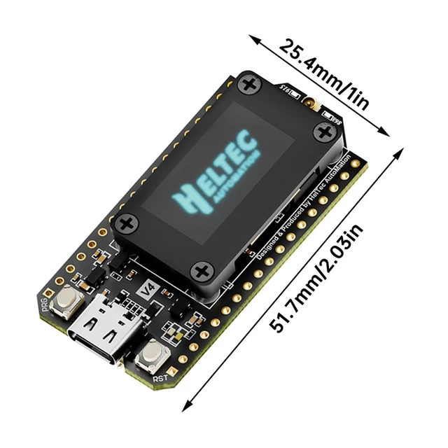 Alt view image 4 of 7 - ESP32 LoRa V4 Development Board,Upgraded 863-928 MHz 16MB Flash ESP32-S3 SX1262 LoRa Module WiFi Bluetooth,Supports GPS,Solar for IOT Meshtastic Arduin0, 2-Pack