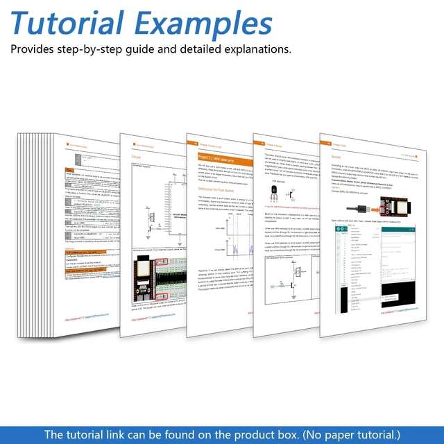 Alt view image 6 of 7 - Freenove ESP32 Kit ESP32-S3 Camera Board Ultimate Starter Kit | 240 MHz 32-bit Dual-core, USB-OTG Camera WiFi+BT, Python C Java Code, 828-Page Tutorial, 121 Projects, 243 Items