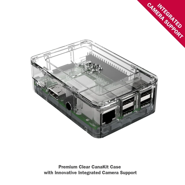 Alt view image 3 of 5 - CanaKit Raspberry Pi 3 B+ (B Plus) with Premium Clear Case and 2.5A Power Supply