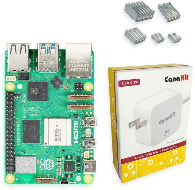 Main image of CanaKit Raspberry Pi 5 Basic Kit (2GB RAM | NO SD Card)