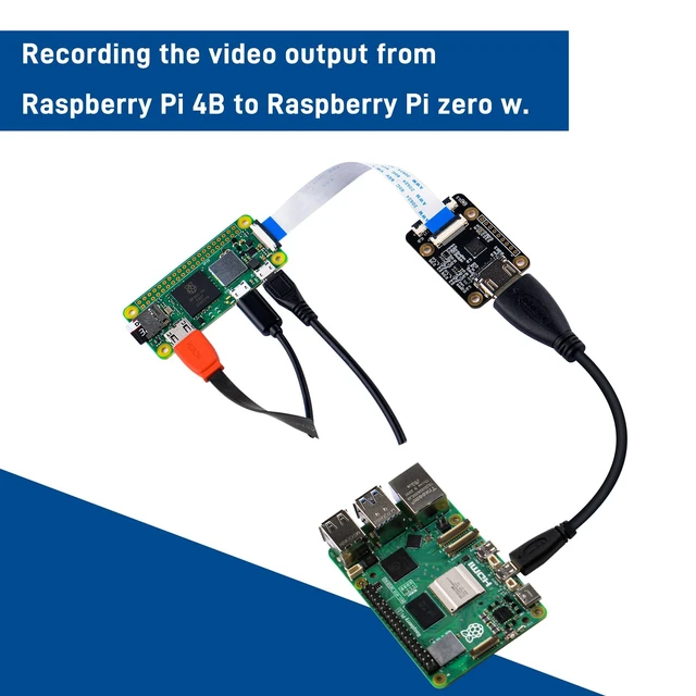 Alt view image 4 of 7 - GeeekPi HDMI to CSI2 Adapter Board for Raspberry Pi, Support HDMI Input Up to 1080p 30fps, Compatible with Raspberry Pi 4B/3B+/3B/Pi Zero/W/2W