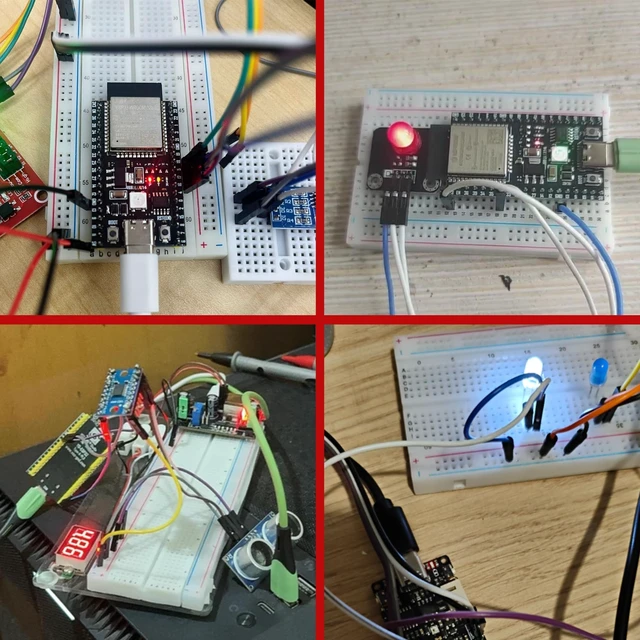 Alt view image 6 of 7 - 2 Pack ESP32-DevKitC-32E Development Board for IoT Smart Home/Industrial Control, Dual-Core 240MHz Wi-Fi + Bluetooth 5.0 with USB-C, Original ESP32-WROOM-32E Module (Arduino/Python/IDF) (8M)