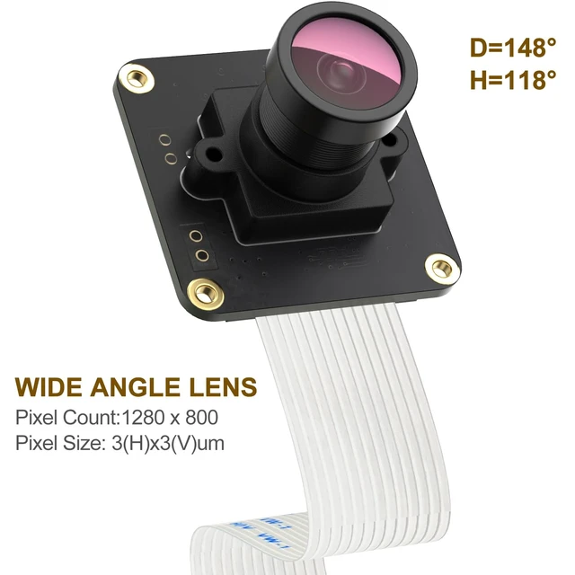 Alt view image 4 of 7 - innomaker Global Shutter Camera Module with OV9281 Mono Sensor, 309fps High Speed, Native Raspberry Pi OS Driver, Supports Rpi-Cam/Libcamera & External Trigger, for All RPi Models