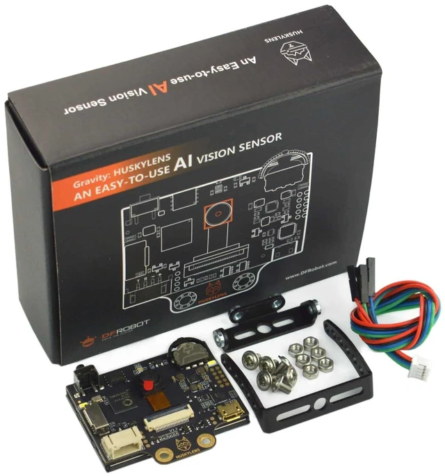 Main image of DFROBOT HUSKYLENS Smart Vision Sensor for Raspberry Pi, LattePanda or Micro:bit | AI Camera Support Object/Line Tracking, Face/Object/Color/Tag Recognition