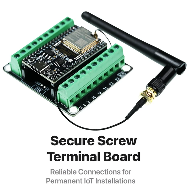 Alt view image 6 of 7 - Lonely Binary 3-Pack ESP32 IPEX Antenna WiFi BT 3 Bases for C++ | Dual Core WiFi Bluetooth MCU, Screw & Non-Screw Expansion Boards, Type C Compatible with C++
