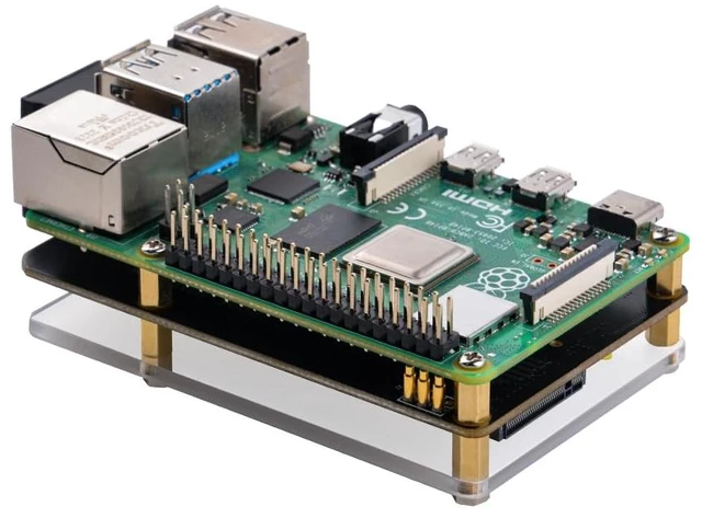 Alt view image 3 of 7 - GeeekPi M.2 NVME SSD Storage Expansion Board for Raspberry Pi 4 - Only Supports M.2 NVME SSD, Pi Board Not Included