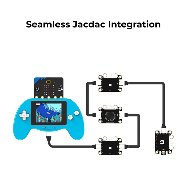 Alt view image 5 of 7 - ELECFREAKS microbit Starter kit Retro Makecode Arcade, microbit Creat Coding Kit(Without microbit)