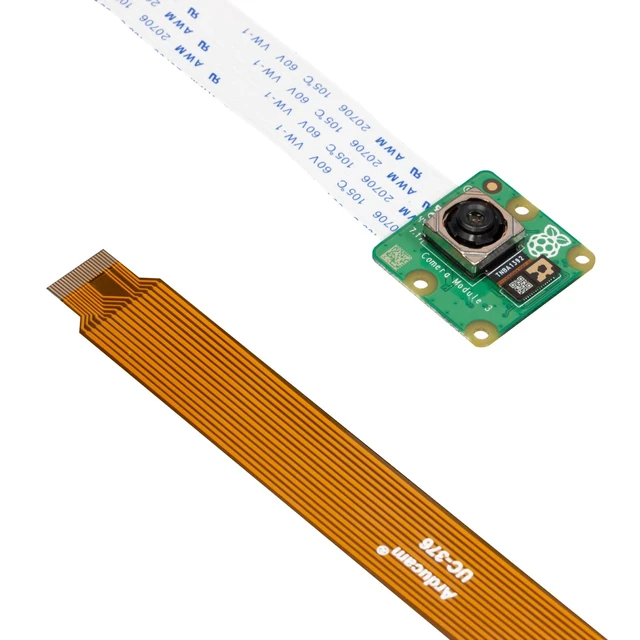 Alt view image 3 of 6 - Arducam for Raspberry Pi Camera Module 3, 12MP IMX708 75°(D) Autofocus Pi Camera V3 with Acrylic Case, 15-22pin FFC Cable