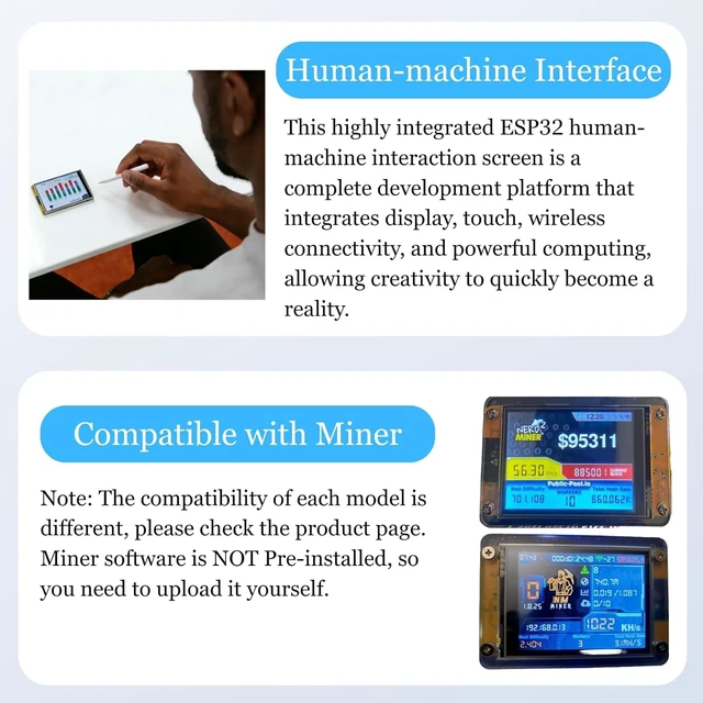 Alt view image 4 of 7 - MELIFE 4PCS 2.8" inch ESP32 Display, ESP32 Module ESP32-2432S028R WiFi+BT Dual-core TFT Module ILI9341 Driver for Arduino IoT, ESP32 Development Board 240X320 Smart LCD Display Screen