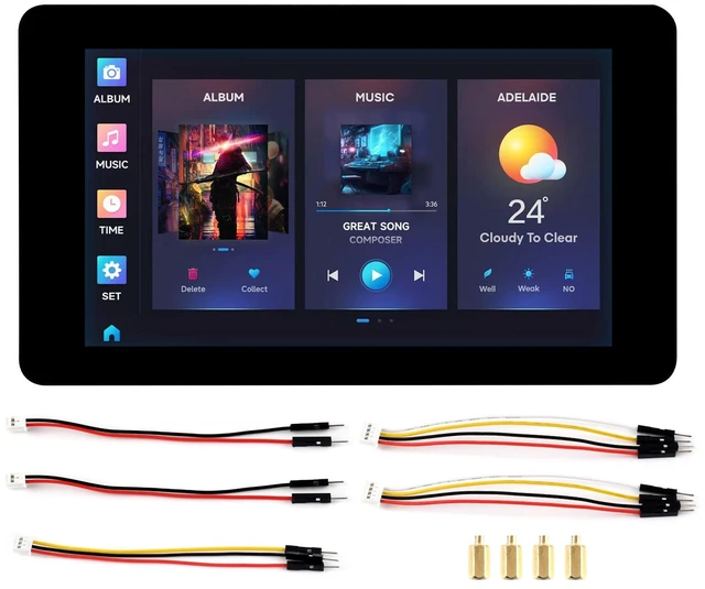 Main image of Waveshare ESP32-S3 7inch Capacitive Touch LCD Development Board, ESP32 with Display, 800×480, 5-Point Touch, Up to 240MHz Frequency, Supports WiFi & Bluetooth, with Onboard Antenna