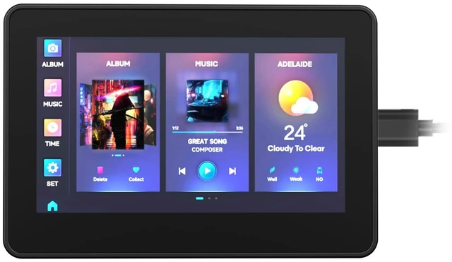 Main image of ESP32-S3 4.3inch Capacitive Touch LCD Development Board Type B with Case 800×480 Solution IPS Display with 2.4GHz WiFi and BLE 5 Support,32-bit LX7 Dual-core Processor