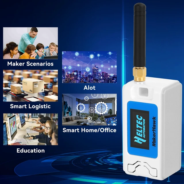 Alt view image 3 of 7 - 2 Set ESP32 LoRa V3 Dev Board + 1100mAh Battery + Case, for Meshtastic IoT | 915MHz Antenna, SX1262, WiFi, Blue Tooth, Devices, Ar duino, LoRawan, N30