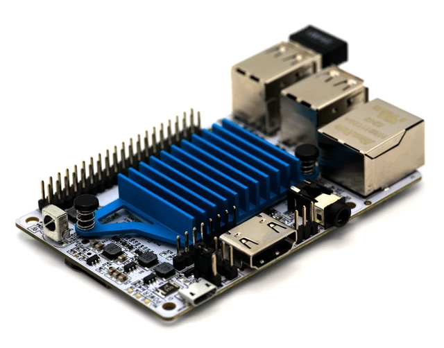 Alt view image 7 of 7 - Libre Computer Le Potato Mini Single Board Computer with USB WiFi 4 and Heatsink (2GB WiFi 4, Libre Blue)