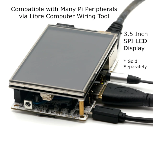 Alt view image 5 of 7 - Libre Computer Le Potato Mini Single Board Computer with USB WiFi 4 and Heatsink (2GB WiFi 4, Libre Blue)