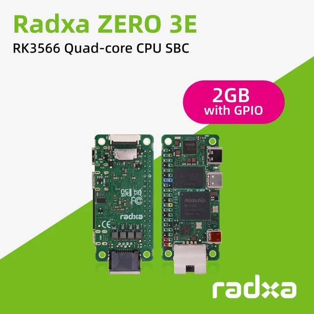 Alt view image 6 of 7 - Radxa Zero 3E,RK3566,4-core CPU SBC,LPDDR4,Single Board Computer(Radxa Zero 3E 2GB with GPIO)