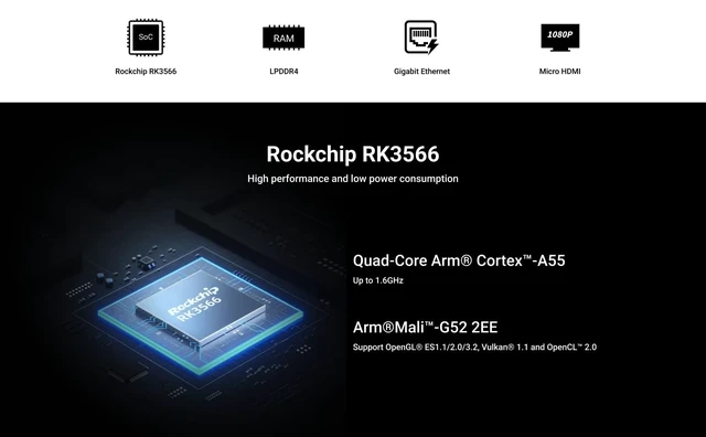 Alt view image 7 of 7 - Radxa Zero 3E,RK3566,4-core CPU SBC,LPDDR4,Single Board Computer(Radxa Zero 3E 2GB with GPIO)