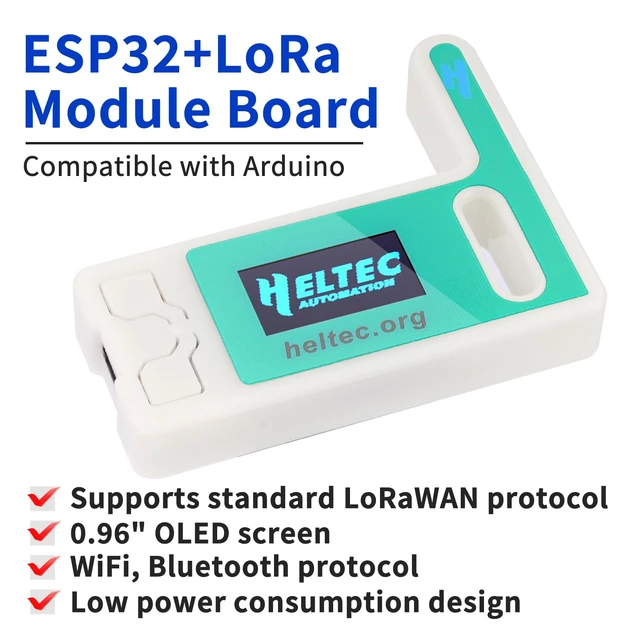 Alt view image 3 of 7 - ESP32 LoRa V3 Module Board with 3000mAh Battery Set - with 915MHz Antenna and SX1262 LoRa V3 Case Devices for Meshtastic Ar duino LoRawan IOT