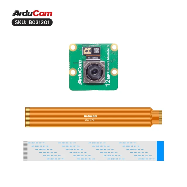 Alt view image 2 of 7 - Arducam for Raspberry Pi Camera Module 3, 12MP IMX708 75°(D) Autofocus Noir Pi Camera V3