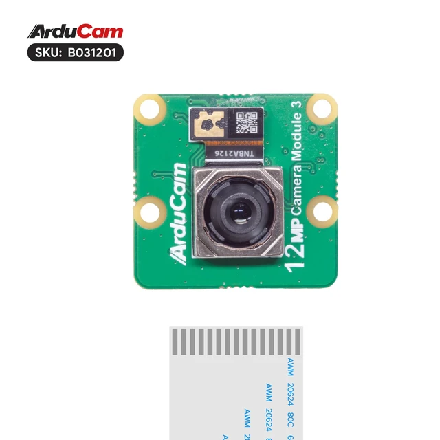 Alt view image 4 of 7 - Arducam for Raspberry Pi Camera Module 3, 12MP IMX708 75°(D) Autofocus Noir Pi Camera V3