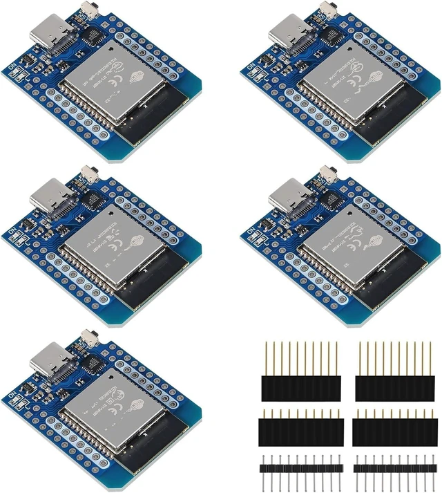 Main image of Type-C D1 Mini NodeMCU ESP32 WLAN WiFi Bluetooth IoT Development Board 5V Compatible for Arduino (5pcs Type-C)
