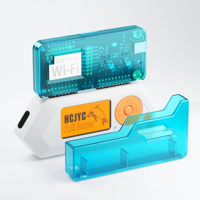 Alt view image 6 of 6 - Wi-Fi Developer Board for Flipper Zero with Protective Case - Crystal Aqua Blue