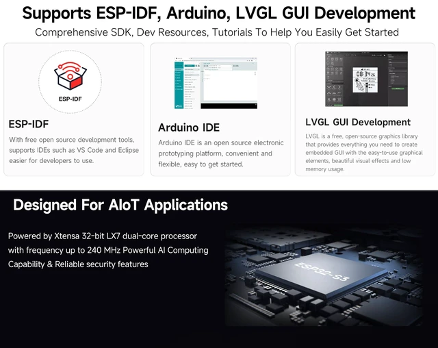 Alt view image 7 of 7 - ESP32-S3 RGB Matrix Driver Board, can Driving Multiple LED Matrix Panels | Onboard Dual Microphones Array, Support 2.4 GHz Wi-Fi And Bluetooth 5 (BLE), AI Voice Interaction