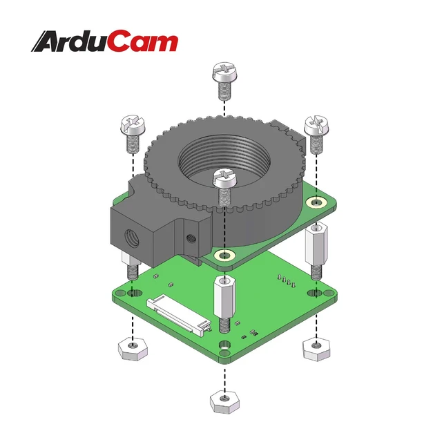 Alt view image 3 of 6 - Arducam CSI to USB UVC Camera Adapter Board for Raspberry Pi HQ Camera, 12.3MP IMX477 Camera Board