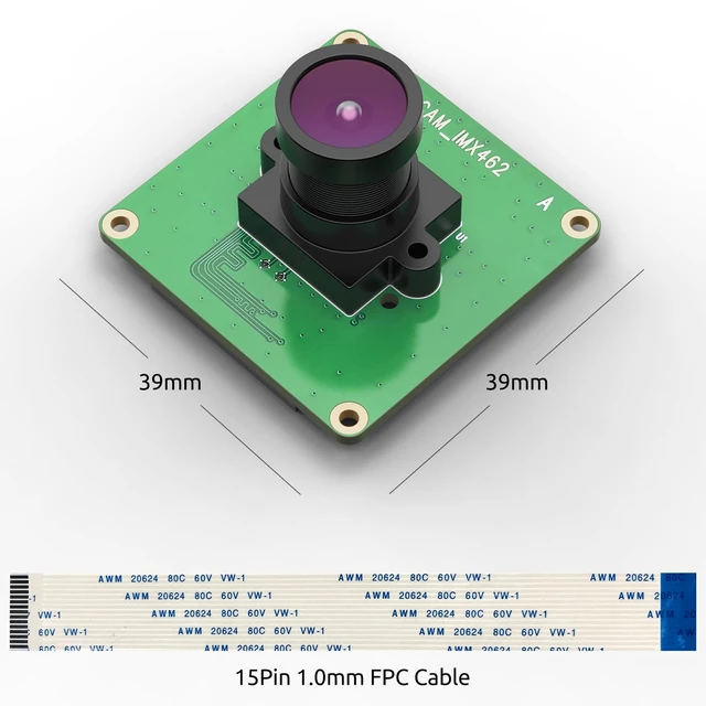 Alt view image 7 of 7 - InnoMaker Raspberry Pi Industrial Camera Module STARVIS IMX462 Color CMOS Sensor 2MP Pixel for All Raspberry Pi, Support Bullseye libcamera and Raspbian Build-in Driver