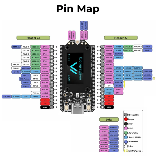 Alt view image 7 of 7 - ESP32 LoRa V4 Development Board for Meshtastic MeshCore LoRaWAN IoT 2pcs | Meshtastic Devices, LoRa Radio, ESP32-S3 16MB Flash, WiFi BLE, 28dBm High Power SX1262 LoRa, Supports Arduino MicroPython