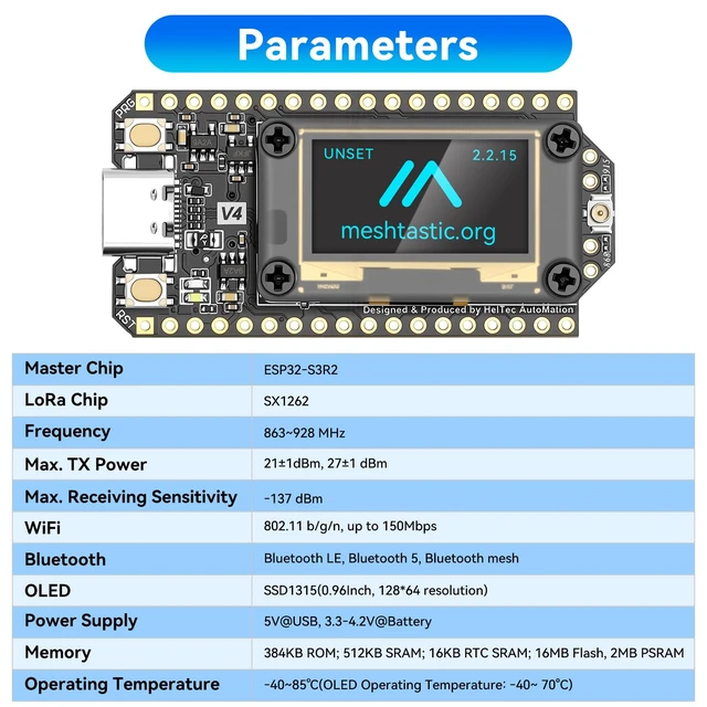Alt view image 7 of 7 - ESP32 LoRa V4 Development Board with Battery & Case Set for Meshtastic 1pcs | Meshtastic Devices, LoRa Radio, ESP32-S3 16MB Flash, WiFi BLE, 28dBm High Power SX1262 LoRa, Supports Arduino MicroPython