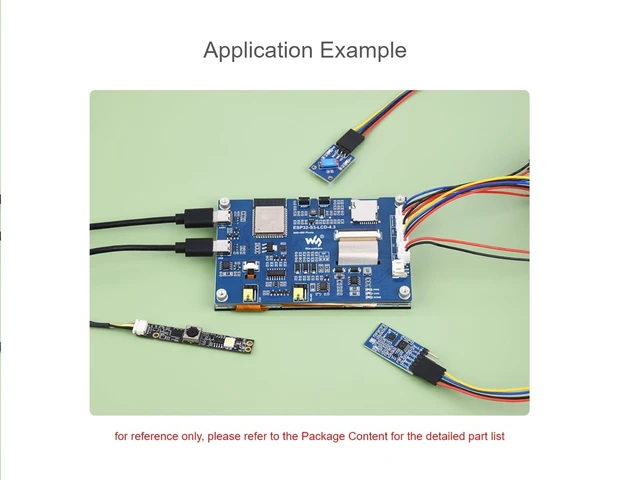 Alt view image 4 of 7 - ESP32-S3 4.3inch Capacitive Touch LCD Development Board,800×480 | 2.4GHz WiFi and BLE 5 Support,32-bit LX7 Dual-core ProcessorOnboard CAN, RS485, I2C Interface
