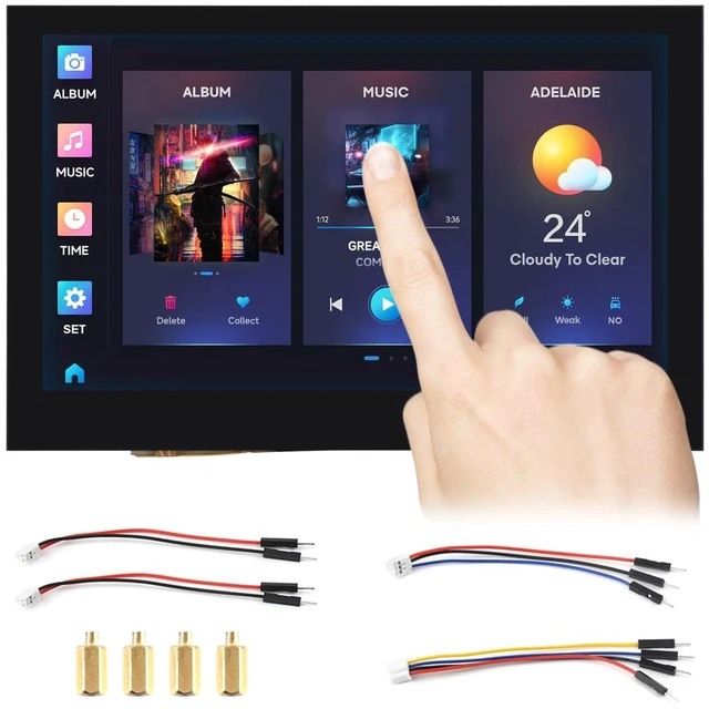 Main image of Waveshare ESP32-S3 4.3inch Capacitive Touch Display Development Board, 800×480, 5-Point Touch, 32-Bit LX7 Dual-Core Processor, Up to 240MHz Frequency, with Onboard Antenna