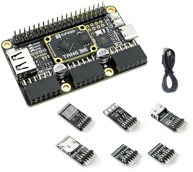Main image of Sipeed Tang Primer 25K GW5A FPGA Development Board, 64Mbits Linux RISCV Single Board Computer, with MIPI 2.5Gbps Ethernet PMOD Port for FPGA Education, Support SDRAM HDMI Camera Module (PMOD Bundle)