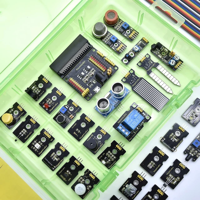 Alt view image 4 of 6 - KEYESTUDIO 37 Sensors in 1 Box Starter Kit for BBC Micro bit with Tutorial (Without Microbit Board), Compatible with V1.5, V2 Microbit Sensor Kit Accessories Programming Electronics for Teens Adults