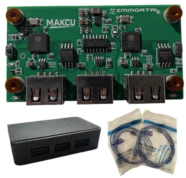 Main image of MAKCU MAKCM V3 ESP32 DMA Mouse Emulator Pre-Flashed Passthrough v3 Firmware Updated V3 PCB (Stability-Enhanced Capacitors) - IMMORTAL