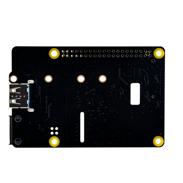 Alt view image 2 of 7 - GeeekPi M.2 NVMe SSD Plus 2.5G Ethernet Adapter for Raspberry Pi 5, W01 U2500 Hat with NVMe SSD Expansion, USB 2.5G Network Port, GPIO Header, Support M.2 NVMe M-Key 2230/2242/2260/2280 SSD
