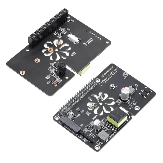 Alt view image 7 of 7 - MazerPi PoE+ M.2 NVMe HAT for Raspberry Pi 5 | 802.3at Ethernet Power and PCIe M-Key SSD Expansion Board, Supports 2230/2242/2260/2280 (Pi 5 and SSD Not Included)
