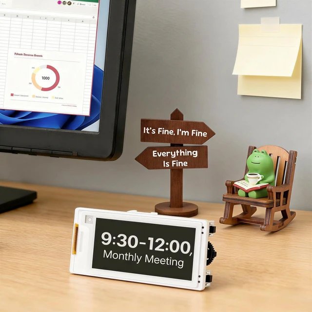 Alt view image 7 of 7 - IoTeikXgo 2.13 Inch E-Ink Display with ESP32-S3 Development Board | Black/White E-Paper Display with 122x250 Resolution, Driven by SPI Interface, Ultra-Low Power (Without Acrylic Case)