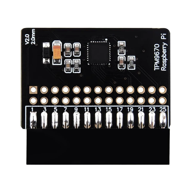 Alt view image 5 of 6 - GeeekPi TPM2.0 Module for Raspberry Pi, TPM9670 Module Based on an Infineon Optiga SLB 9670 TPM 2.0,add-on GPIO TPM Module Compatible with All Raspberry Pi Models