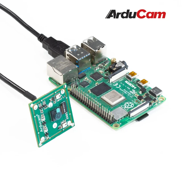 Alt view image 5 of 7 - Arducam 8MP 1080P USB Camera Module for Raspberry Pi, 1/4 CMOS IMX219 Mini UVC USB2.0 Webcam Board with 1.64ft/0.5m USB Cable for Windows, Linux, Android and Mac OS