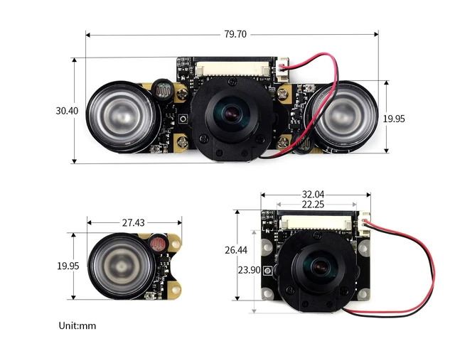 Alt view image 7 of 7 - waveshare Compatible with NVIDIA Jetson Nano Camera IMX219-160 8MP IR-Cut Infrared Night Vision Camera Module for Jetson Nano and Raspberry Pi Compute Module,162° FOV with IMX219 Sensor