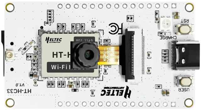 Main image of Heltec ESP32-S3 CAM Deve Board with Wi-Fi HaLow OV3660 Camera Sensor | 2.4GHz Wi-Fi, BLE 5.0, Long-range Fast Transmission 1~2km 32 Mbps, 8MB PSRAM 16MB Flash, for Arduino IoT