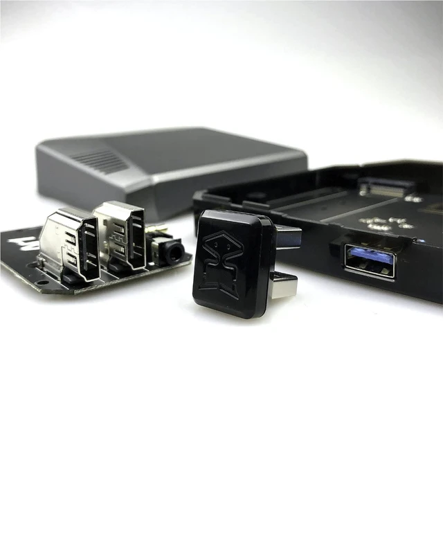Alt view image 5 of 6 - Argon ONE M.2 NVMe Expansion Board for Raspberry Pi 4 - ONE V2 Only