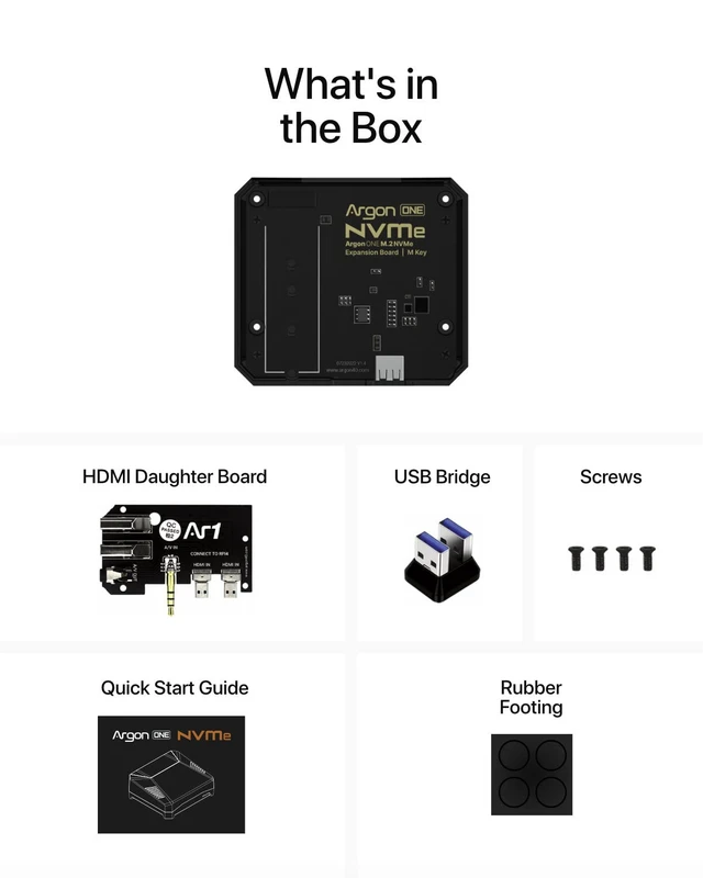 Alt view image 6 of 6 - Argon ONE M.2 NVMe Expansion Board for Raspberry Pi 4 - ONE V2 Only